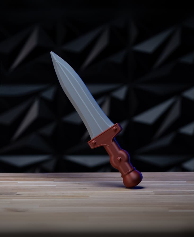 Roman Pugio Dagger - Cosplay Prop Kit | No Supports, No AMS, No Glue 3d model