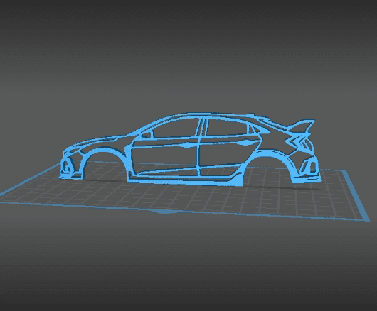 Honda - Civic type R Wall Art 3d model