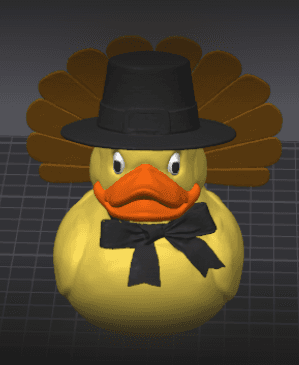 Simple Thanksgiving Duck 3d model