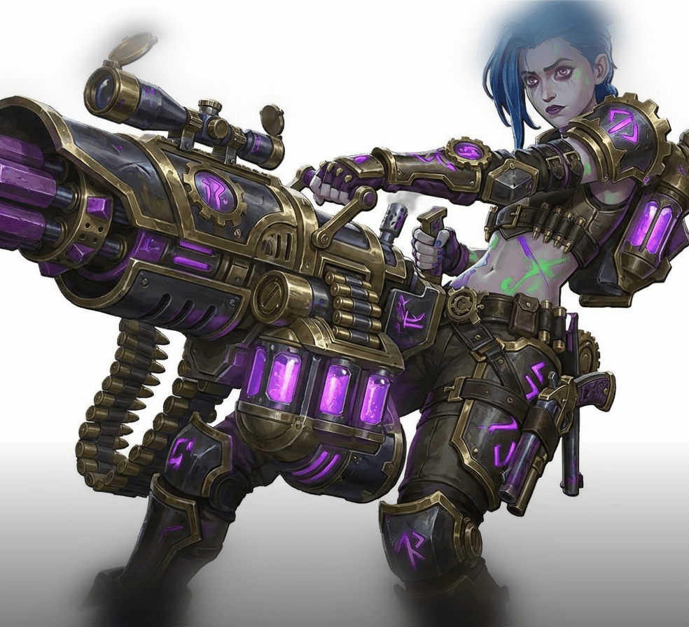 Jinx with Mod Gun 3d model