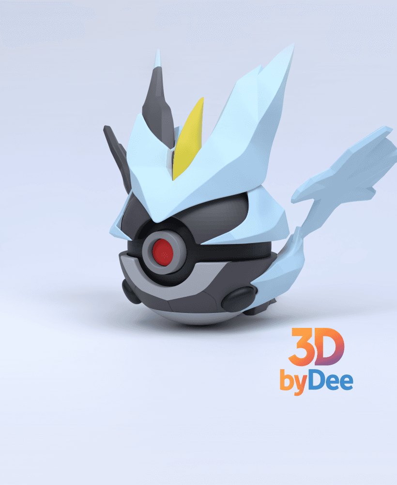 Kyurem (Black) Pokeball 3d model