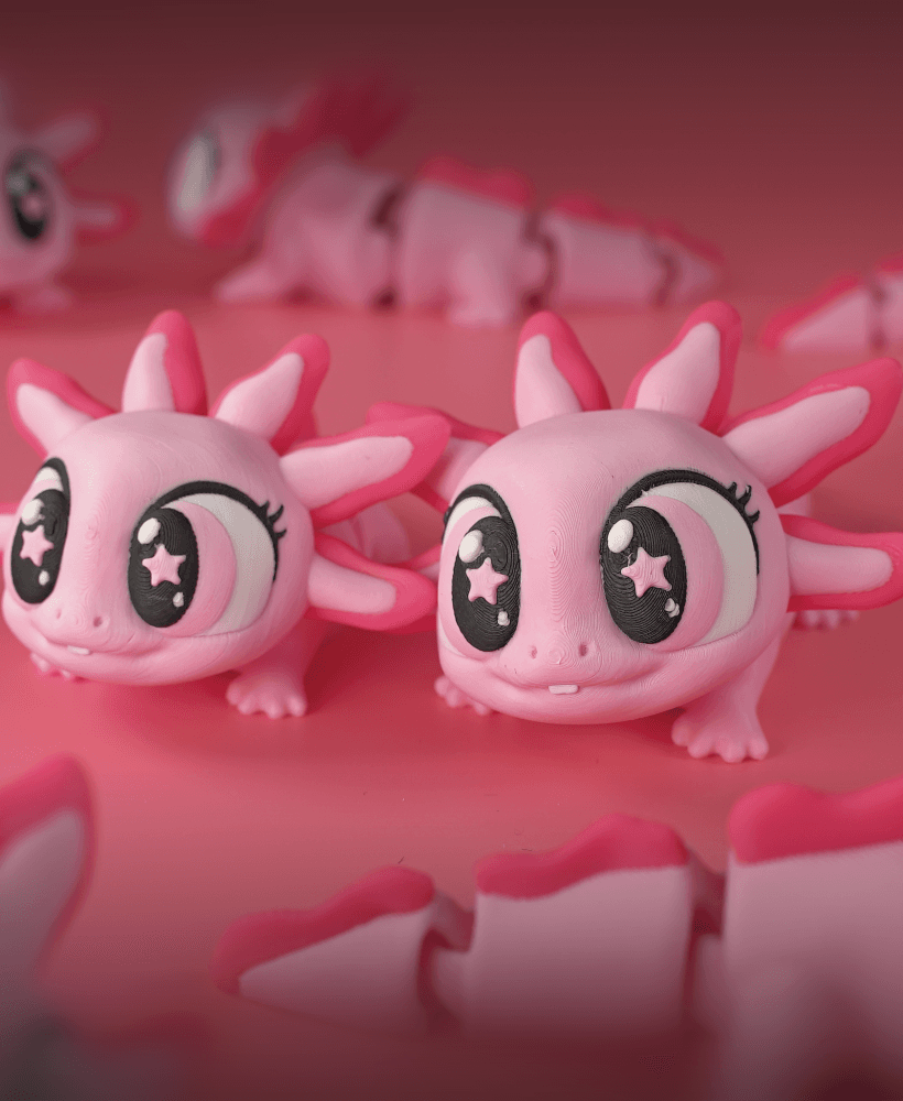 Articulated Axolotl 3d model