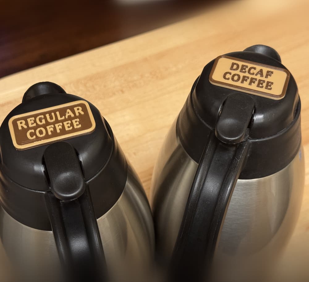Carafe labels 3d model