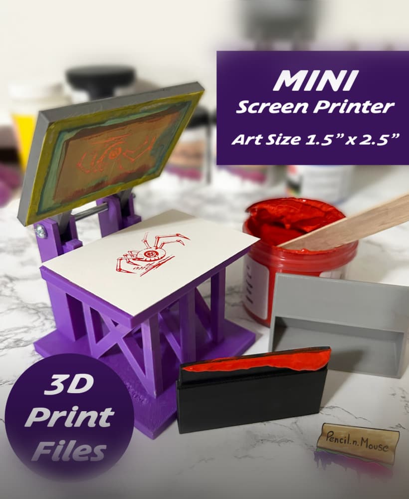 MINI Screen Printer 3d model