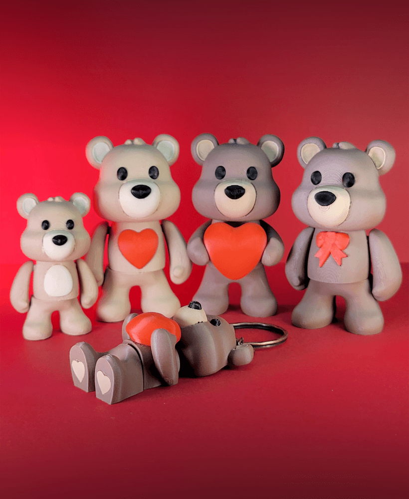SweetPaw - Cute, Articulated Teddy Bear 3d model