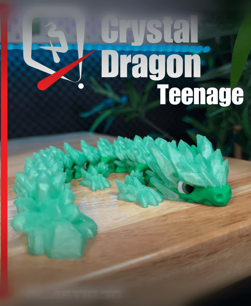 Teen Articulated Crystal Dragon 3d model