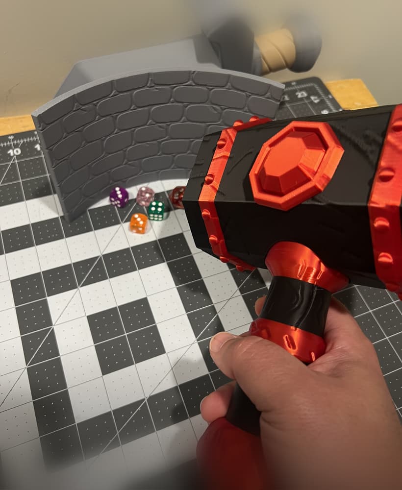 Dice Hammer – Dice Holder & Launcher 3d model
