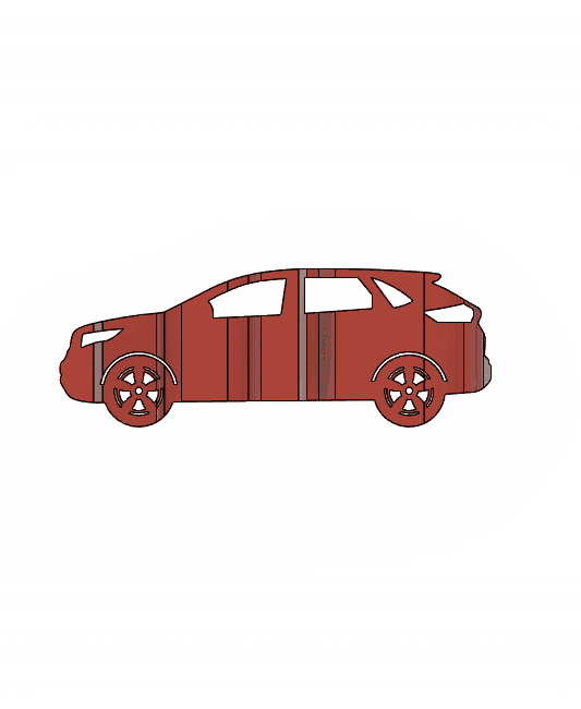 Edge 2018 3D Car Flip Art Desk Display 3d model