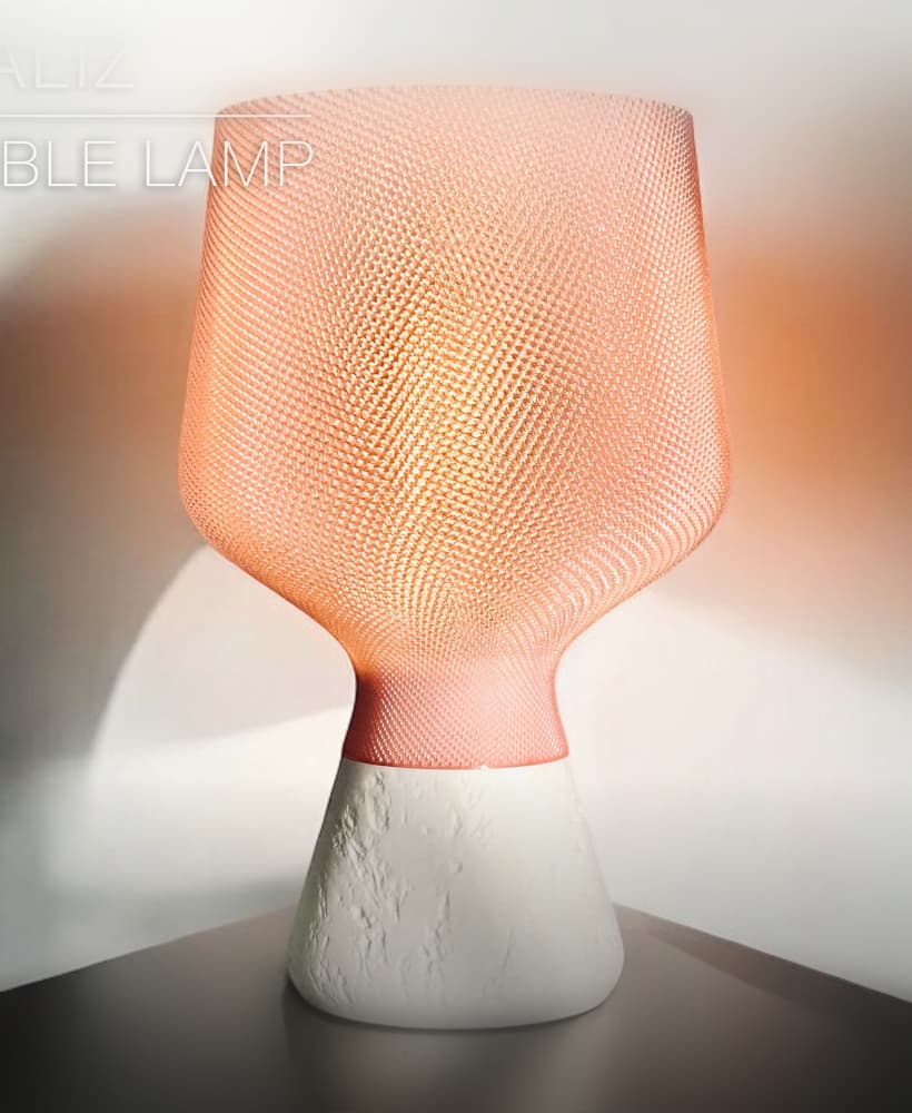 CALIZ | Woven Table Lamp E14 & E26/27 3d model