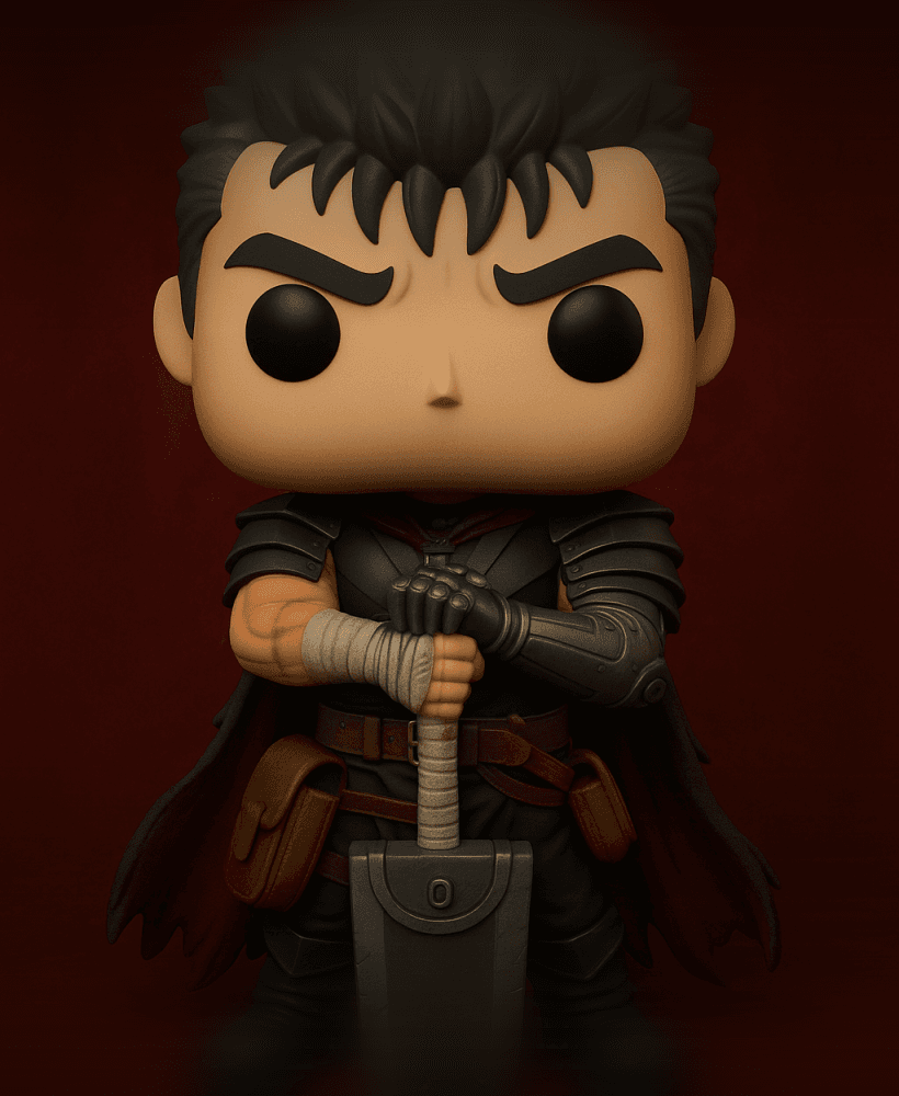GUTS BERSERK IN ARMOR WITH DRAGONSLAYER FUNKO POP STYLE – STL Fan Art Model.stl 3d model
