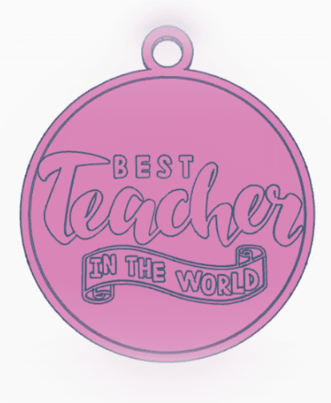 Teacher Ornament 3.stl 3d model