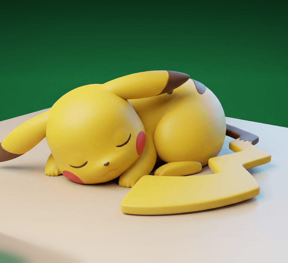 Pokemon Series: Sleeping Pikachu 3d model