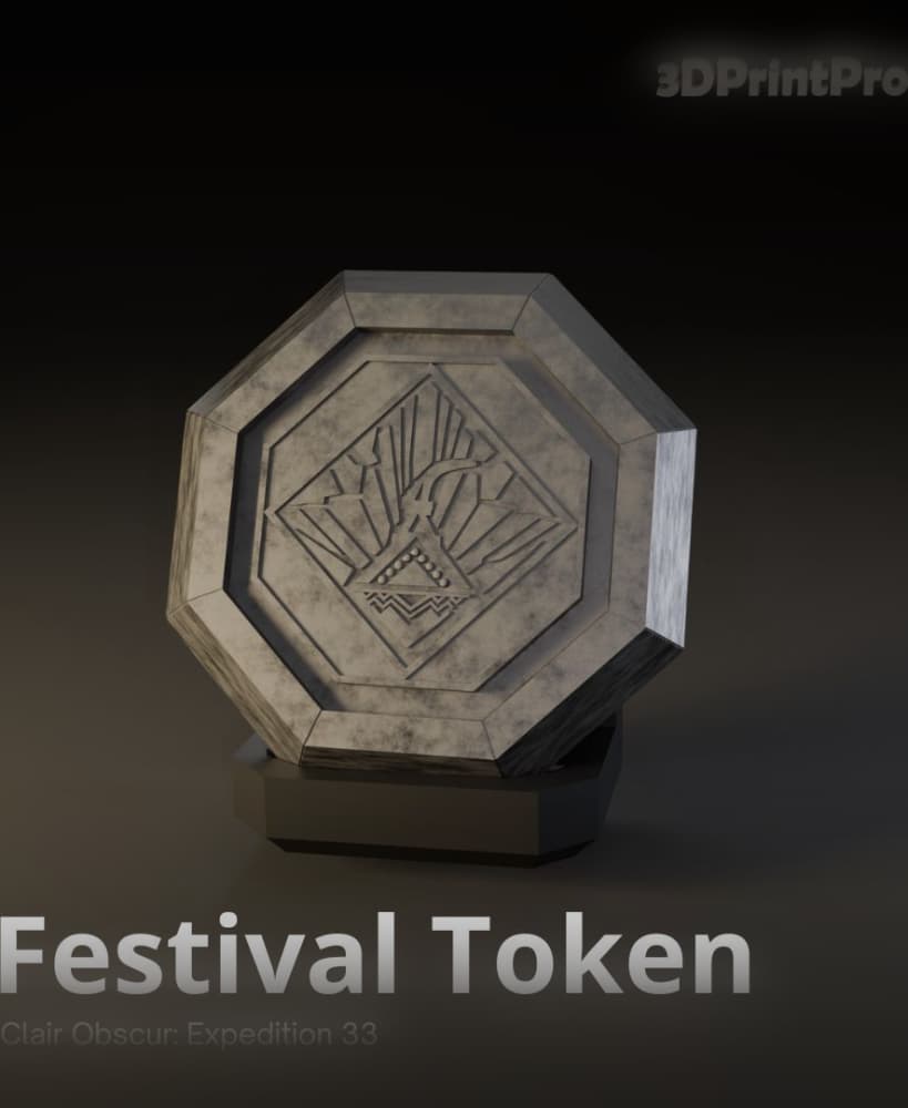 Festival Token from Expedition 33 3d model