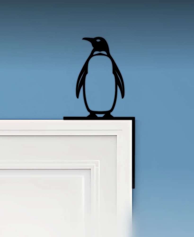 Penguin Door Corner Decor 3d model
