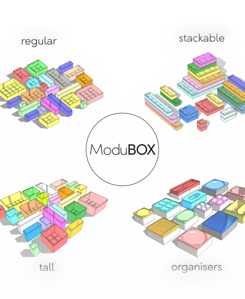 ModuBOX - All Boxes NO Plans 3d model