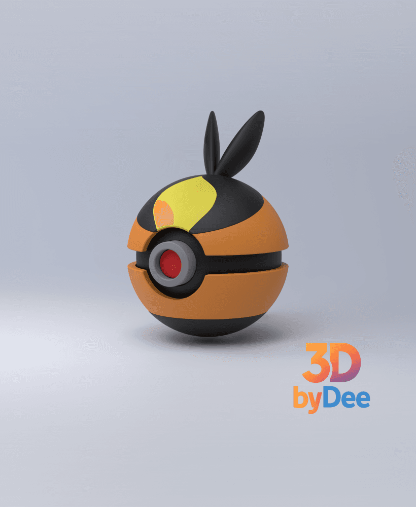 Tepig Pokeball 3d model