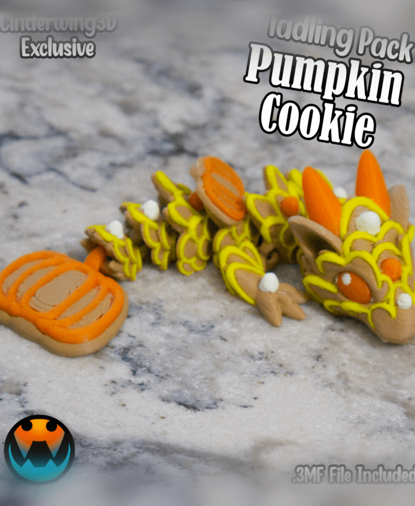 Pumpkin Cookie Tadling 3d model