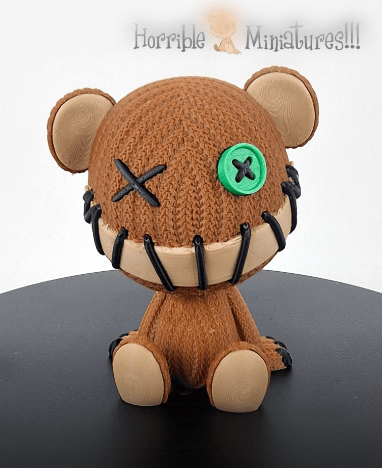 Horrible knitted teddy!!! 3d model