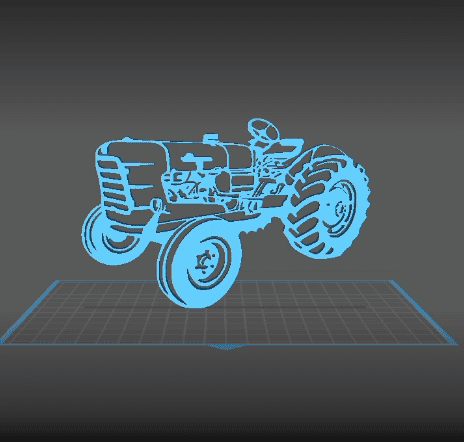 Tractor - Someca Wall Art 3d model