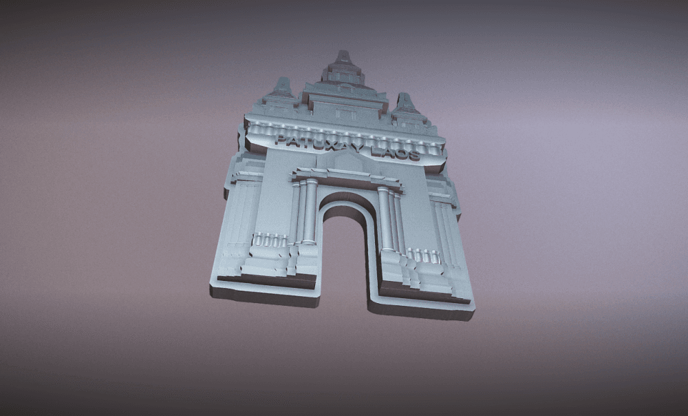 Patuxay Laos - v4.stl 3d model