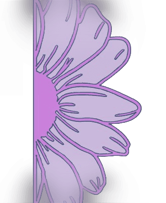 Multicolor Half Flower Bookmark 1.stl 3d model