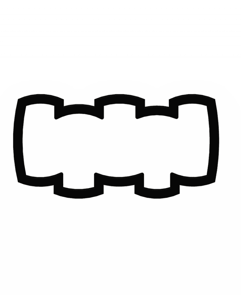 5 Leter Retro Sign Cookie Cutter STL File - 4 inches 3d model