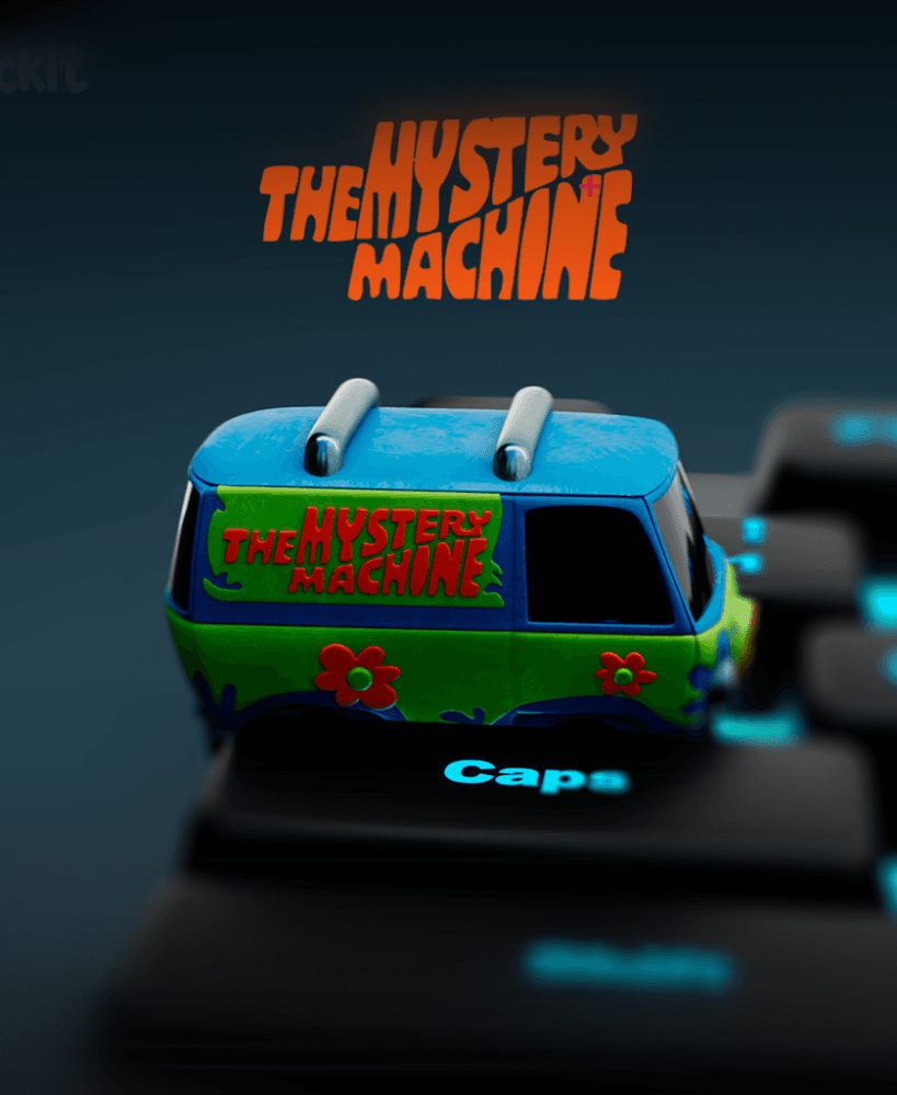 Mystery Machine Keycap – Scooby-Doo Inspired Custom 3D Printable Artisan Keycap (Tab) | STL + 3MF 3d model