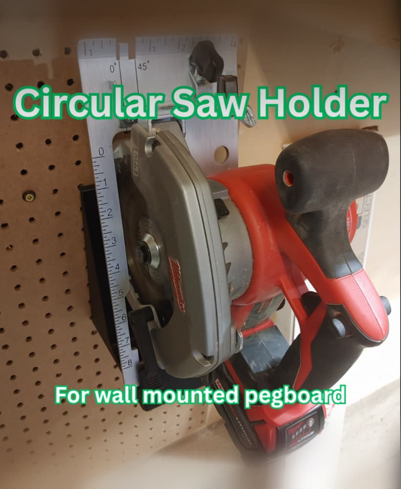 Circular Saw - Wall Holder 3d model
