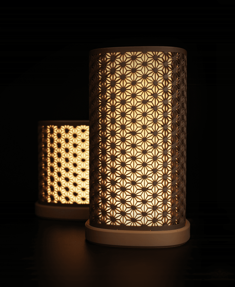 Kumiko Asanoha Lamp / 2 Versions / LED KIT 001 3d model