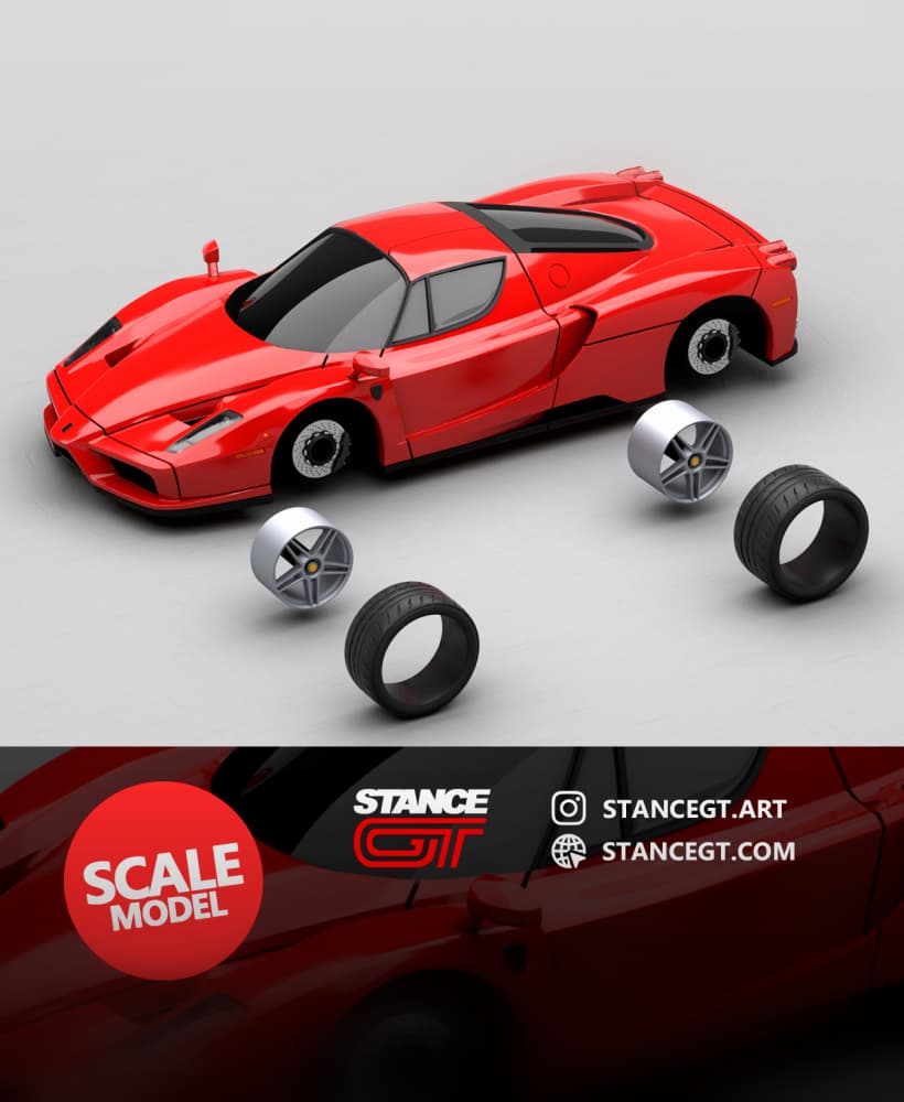 FERRARI ENZO | SCALED | Scale model kit car 3d model
