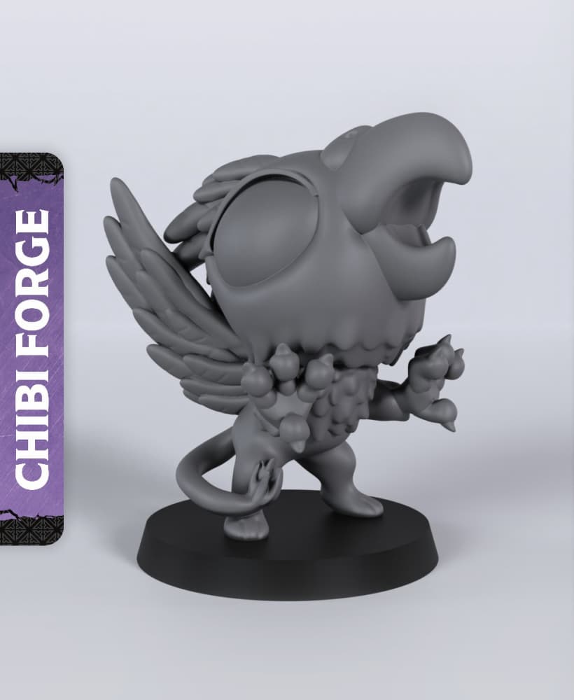 Gryphon Chibi - With Free Dragon - 5e DnD Inspired for RPG and Wargamers 3d model
