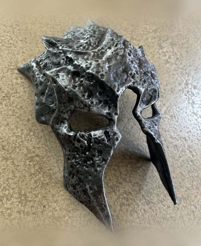 Spiked Orc Battle Helmet Prop 3d model