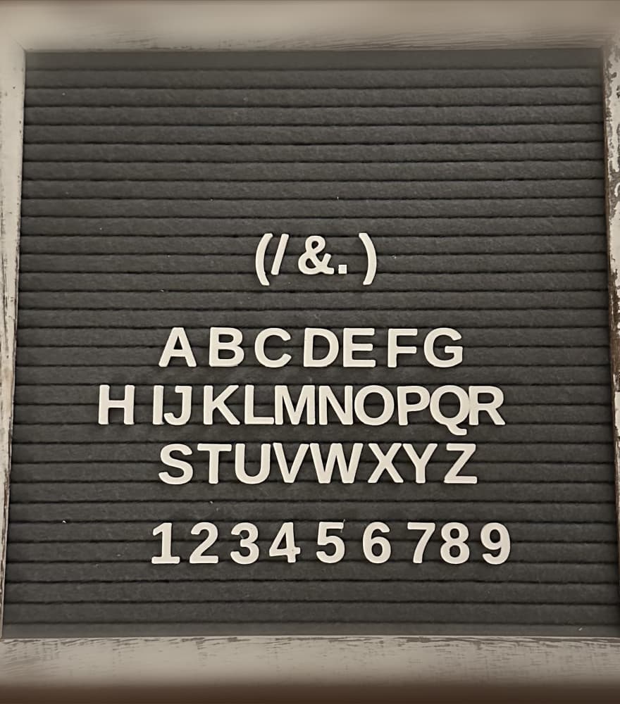 Letter Board Letters (15mm) 3d model