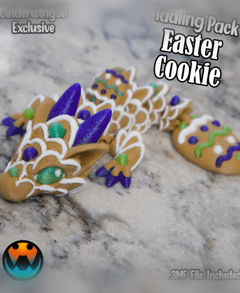Easter Cookie Tadling 3d model