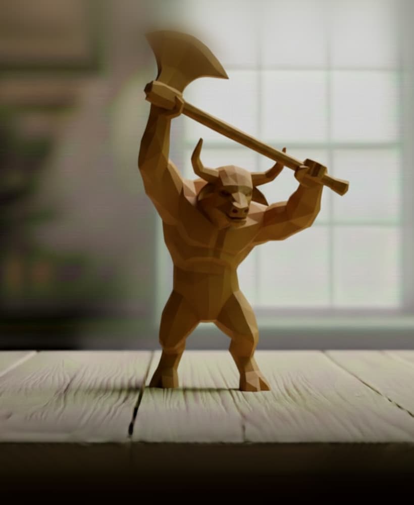 MINOTAUR LOWPOLY 3d model