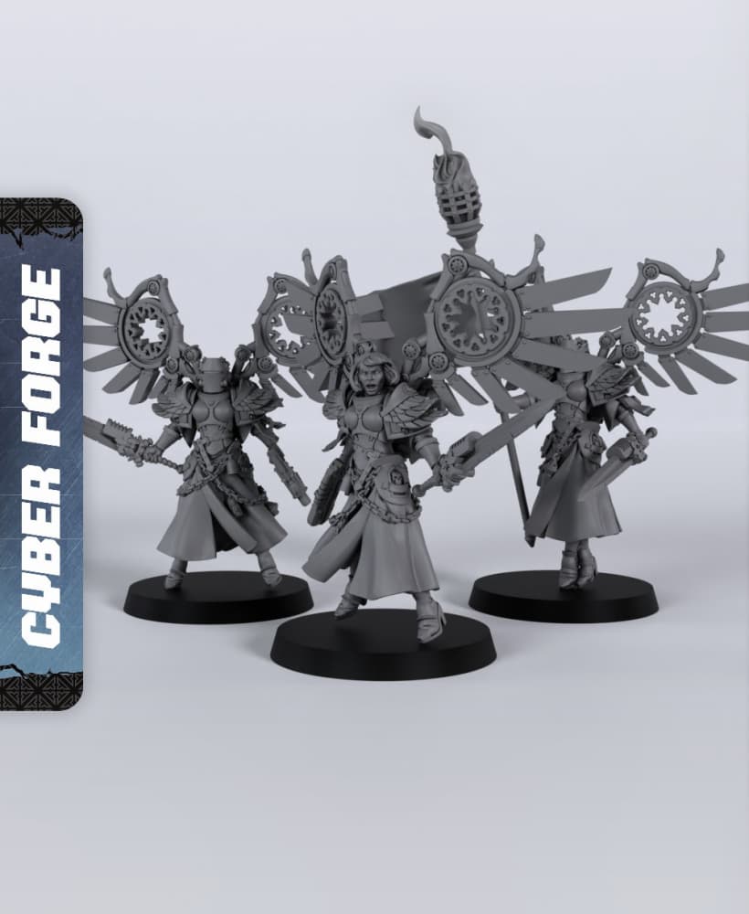 Mistral Squad - With Free Cyberpunk - Sci-Fi Gift Ideas for RPG and Wargamers 3d model