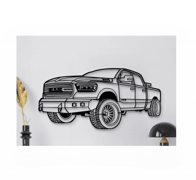 RAM - 1500 2020 Wall Art 3d model