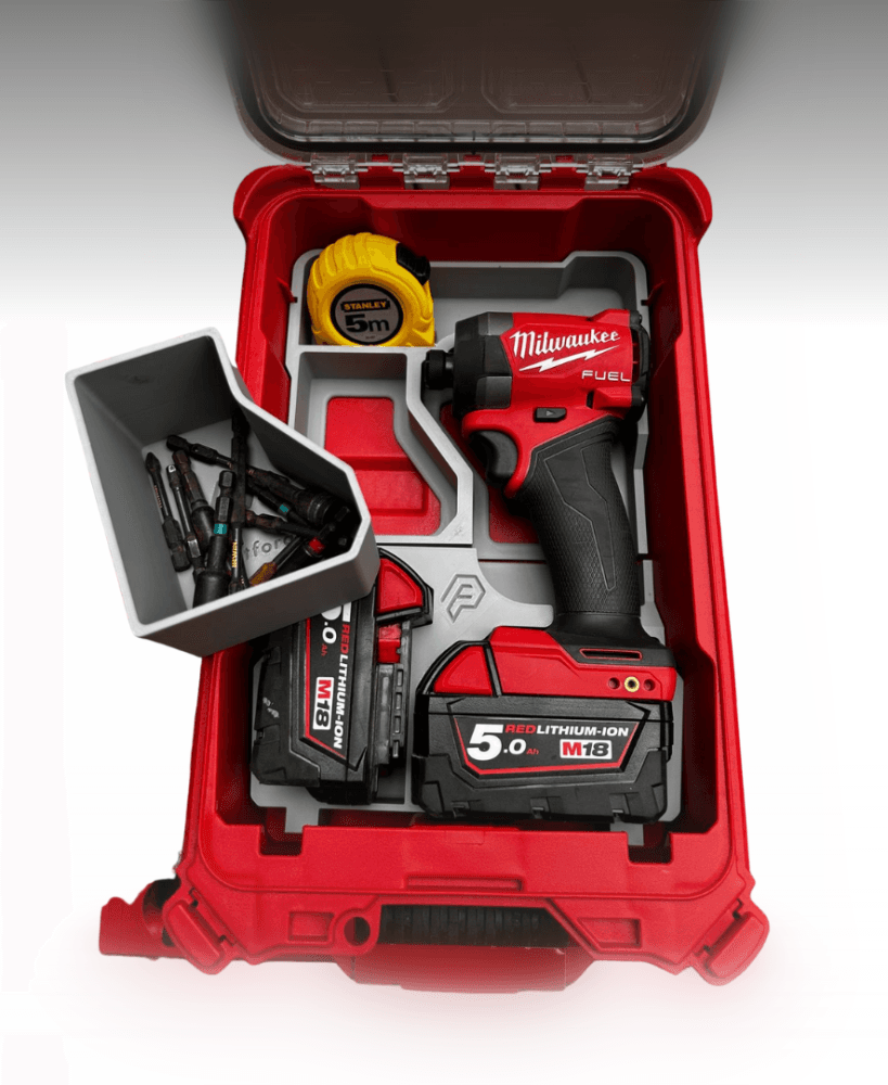 Milwaukee Packout Insert - M18 Impact Gen 3 3d model