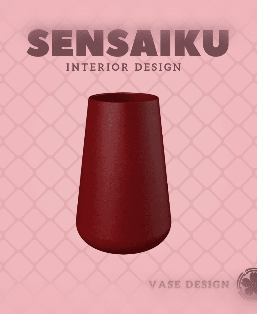 38. Cylinder - V21 Custom Vase Design - Ikebana Home Decoration 3d model