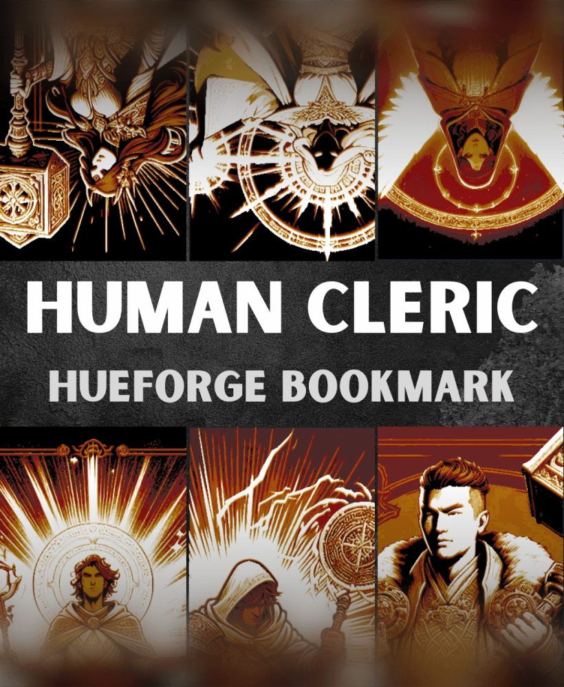 Human Cleric Bookmarks (Male & Female) 3d model