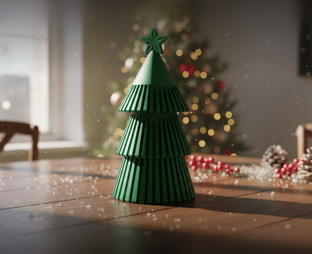 Christmas Tree 3 Parts 3d model