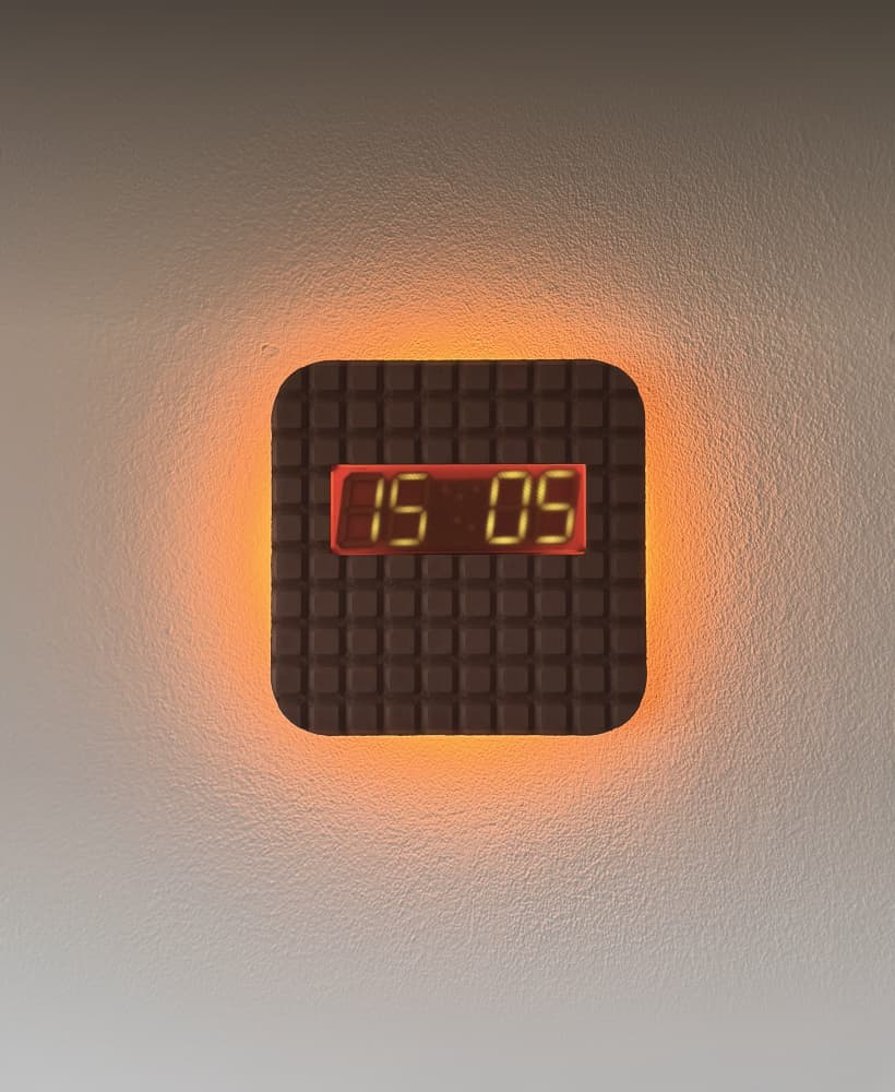 Chocolate Wall Clock 3d model
