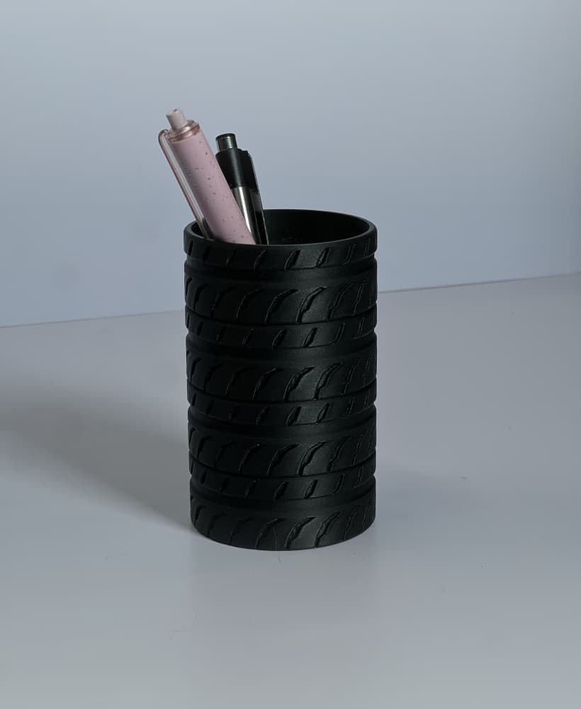Racing Tire Pen Holder 3d model