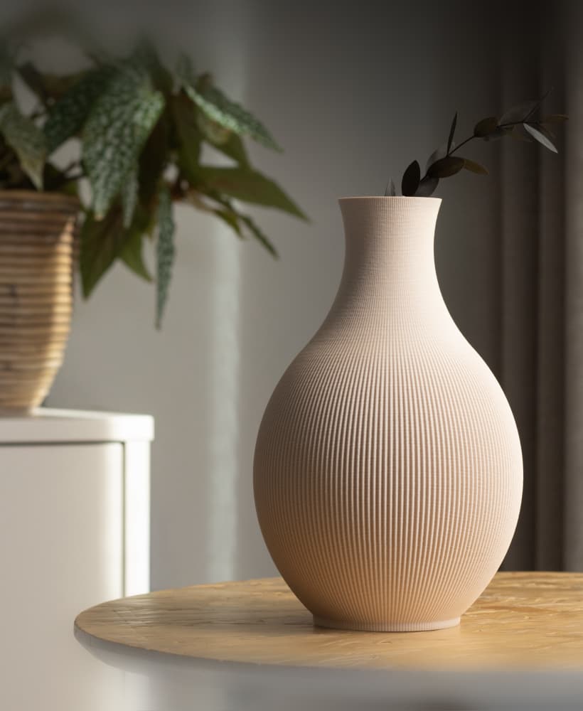Flower Vase SORA - Round Decoration Vase 3d model