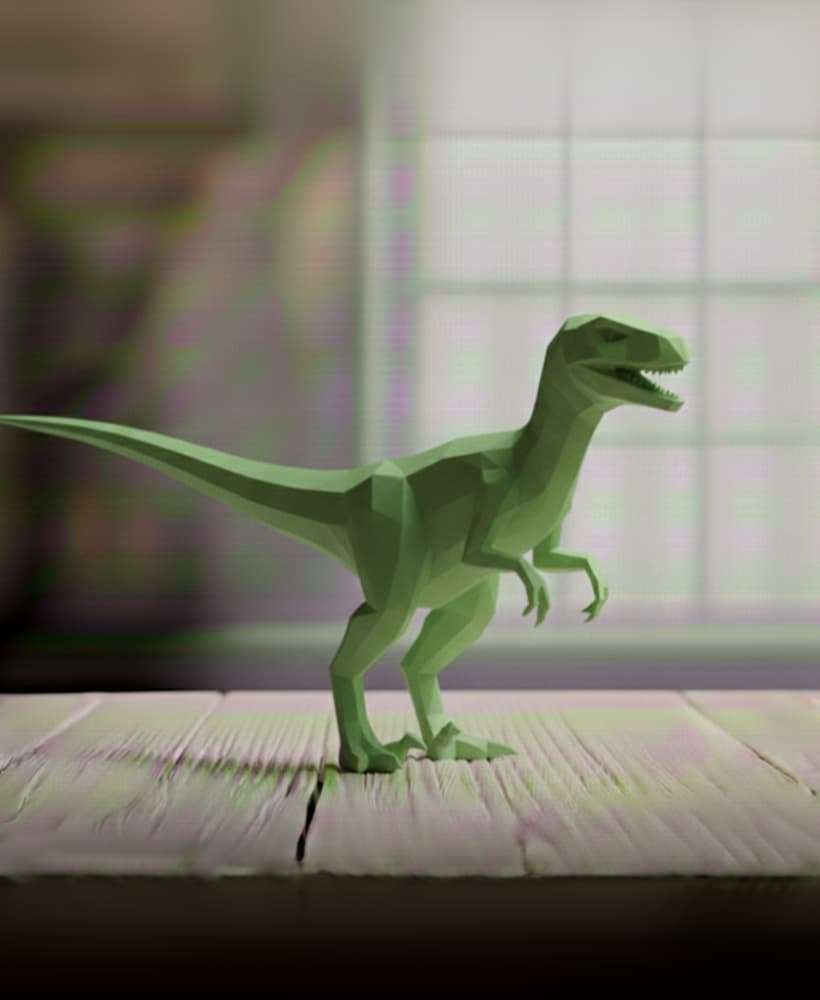 VELOCIRAPTOR LOWPOLY 3d model