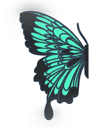 Multicolor Half Butterfly Bookmark 3.stl 3d model