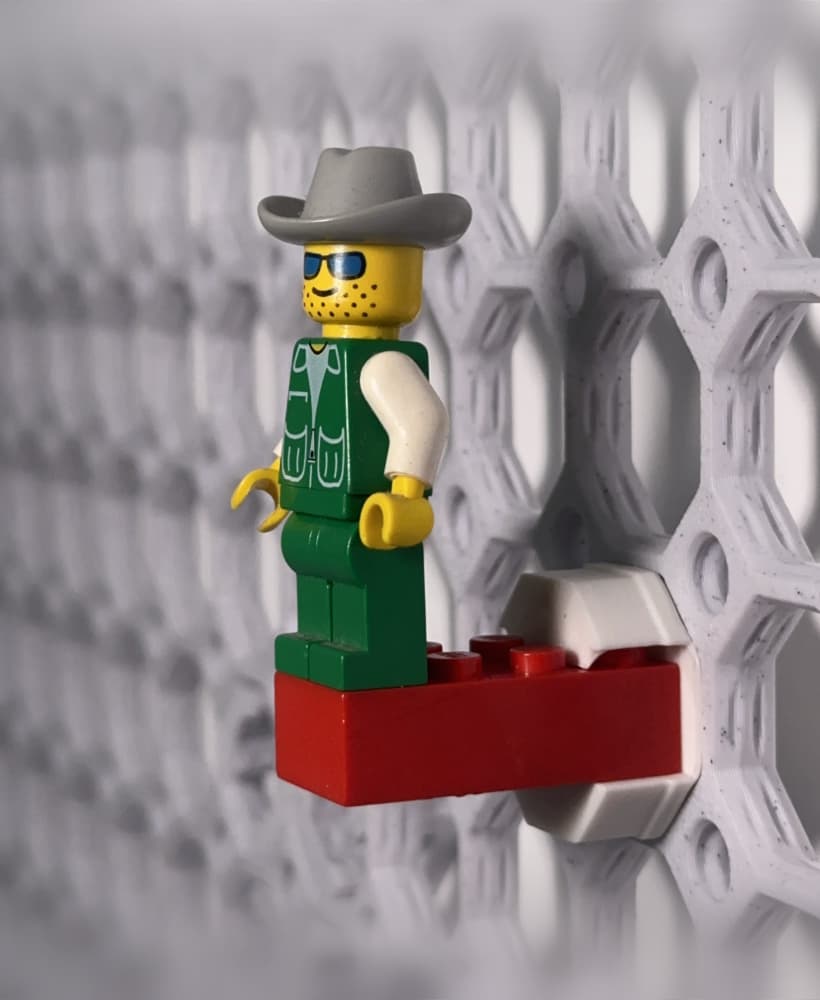 Multiboard directional snap for Lego Minififures display 3d model