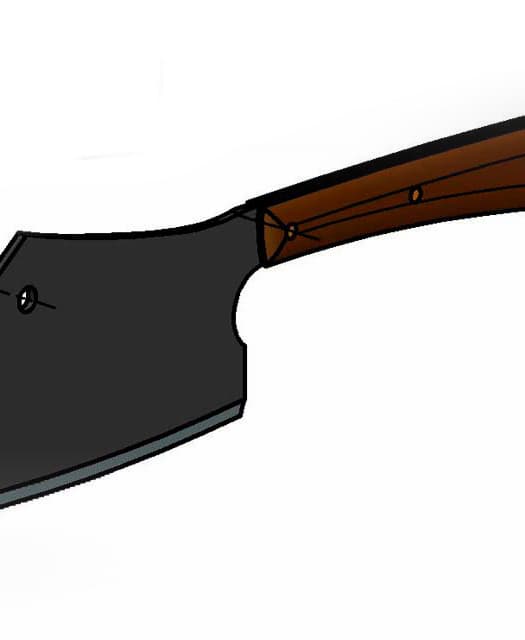 Meat Cleaver 3d model