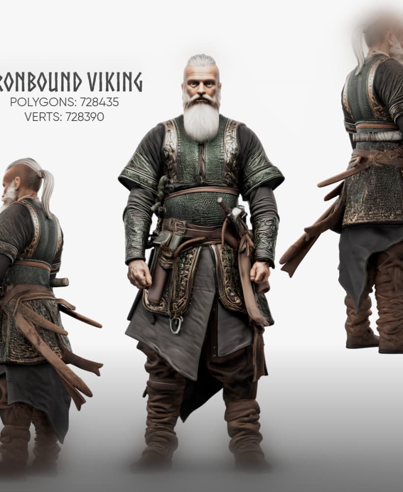 Ironbound Viking 3d model