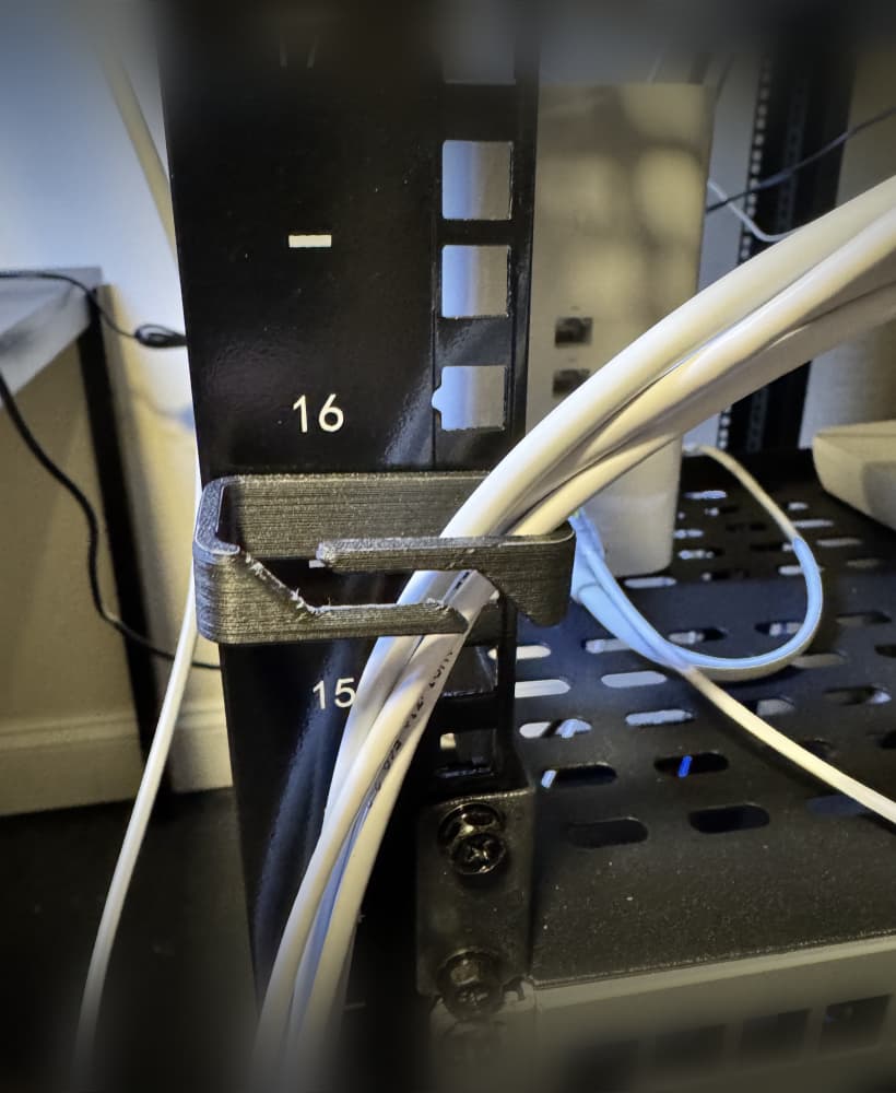 Server Rack Twist Lock Cable Management 3d model
